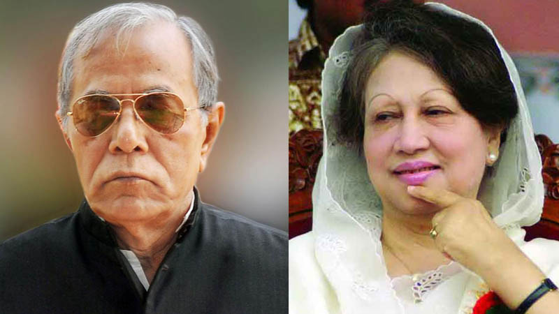 A Hamid & Khaleda Zia