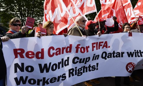 Protest outside Fifa headquarters