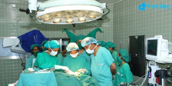 Women's scalp operation & hospital