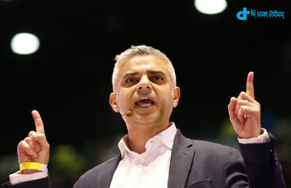 In this April 28, 2016 photo, Candidate for London Mayor Sadiq Khan speaks during an assembly at the London Mayor election event of London Citizens in London. In the race to become London’s next mayor, one candidate is a bus driver's son who grew up in social housing, the other a billionaire's son raised in a mansion. They are two very different London success stories, and one is about to become mayor of Europe's largest city. The contrast between Labour's Sadiq Khan and Conservative candidate Zac Goldsmith is resonant in a city where soaring property prices are increasing income disparities.(AP Photo/Frank Augstein)