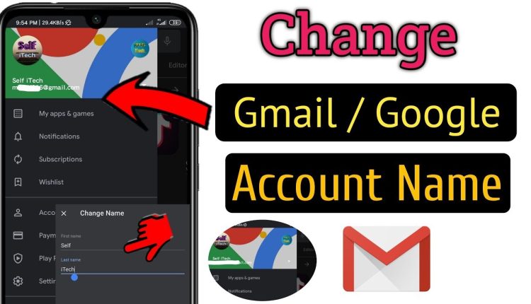 জিমেইল অ্যাকাউন্টের পুরোনো নাম পরিবর্তন করবেন যেভাবে 1