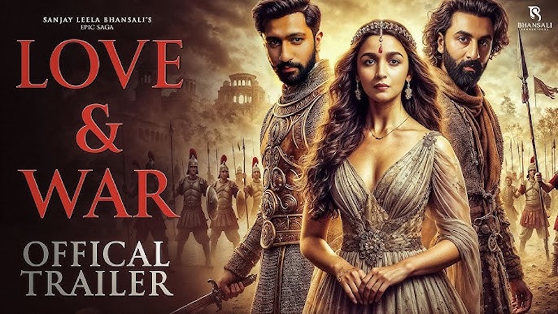 বলিউড অভিনেত্রী আলিয়ার নতুন সিনেমা ‘লাভ অ্যান্ড ওয়ার’ 4