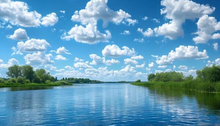 নীল আকাশ ও পানি মিলে মিশে একাকার 1