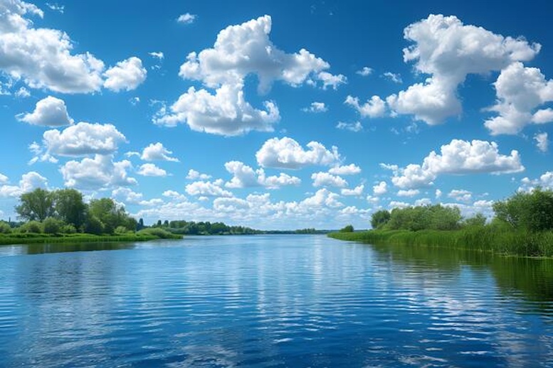 নীল আকাশ ও পানি মিলে মিশে একাকার 4