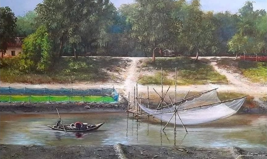 নদী ও নৌকা- এমন দৃশ্য আমাদের হৃদয়ে নাড়া দেয় 1