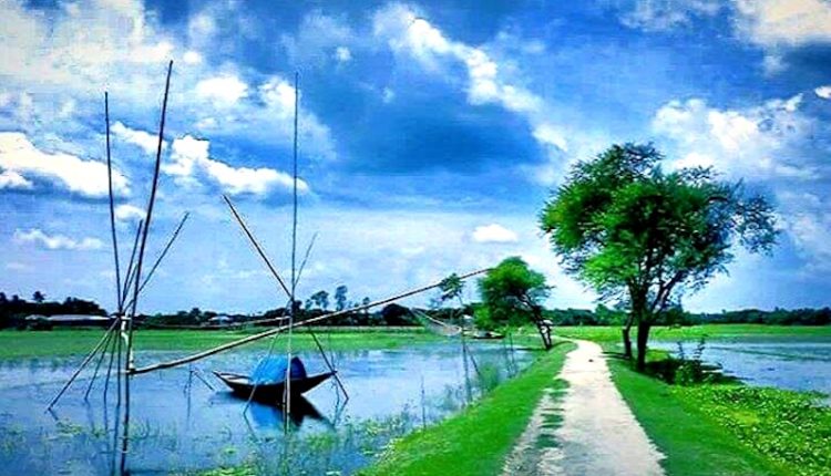 বর্ষাকালে গ্রামের দৃশ্যপট 1 বর্ষাকালে গ্রামের দৃশ্যপট 1