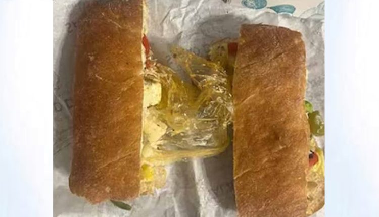 স্যান্ডউইচের ভিতর প্লাস্টিকের গ্লাভস পাওয়া গেছে! 1