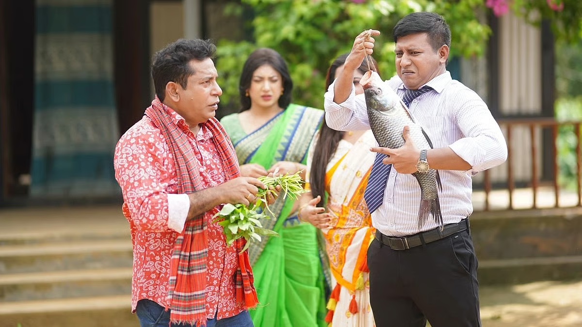 মোশাররফ করিম এবং শামীম হাসান সরকার ‘জামাই টক্কর’ নাটকে দুই জামাই 1