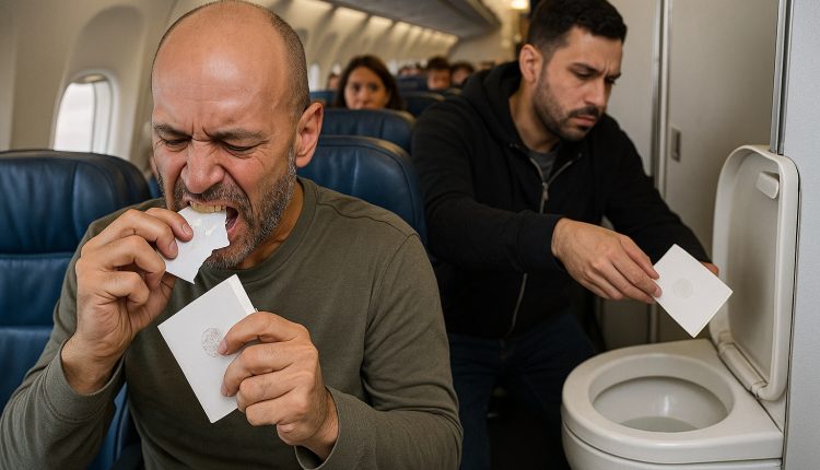 বিমানে যাত্রার মাঝেই আজগুবি আচরণ: পাসপোর্ট খাবার আর টয়লেটে ফেলা! 1 বিমানে যাত্রার মাঝেই আজগুবি আচরণ: পাসপোর্ট খাবার আর টয়লেটে ফেলা! 1